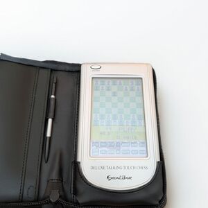 Excalibur Deluxe Talking Touch Chess Handheld Console - Silver